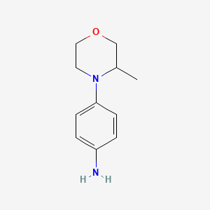 molecular formula C11H16N2O B1455171 4-(3-Methylmorpholin-4-yl)aniline CAS No. 1156819-54-3