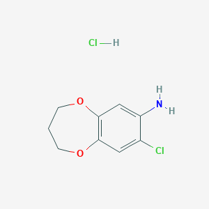8-chloro-3,4-dihydro-2H-1,5-benzodioxepin-7-amine hydrochloride