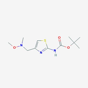{4-[(Methoxy-methyl-amino)-methyl]-thiazol-2-YL}-carbamic acid tert-butyl ester