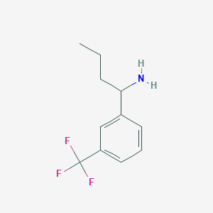1-[3-(Trifluoromethyl)phenyl]butan-1-amine