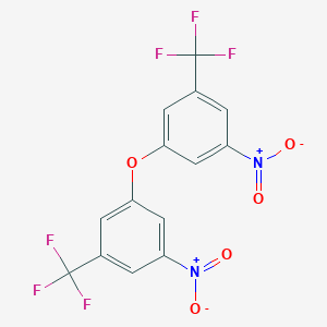 molecular formula C14H6F6N2O5 B145518 3-Nitro-5-(trifluoromethyl)phenyl ether CAS No. 133532-73-7