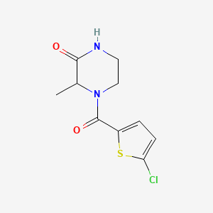 4-(5-Chlorothiophene-2-carbonyl)-3-methylpiperazin-2-one