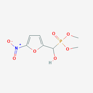 molecular formula C7H10NO7P B14551818 Dimethyl [hydroxy(5-nitrofuran-2-yl)methyl]phosphonate CAS No. 61739-03-5