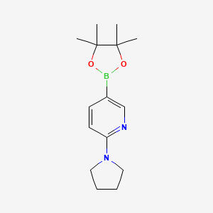 2-(Pyrrolidin-1-yl)-5-(4,4,5,5-tetramethyl-1,3,2-dioxaborolan-2-yl)pyridine