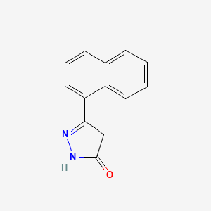 molecular formula C13H10N2O B1455185 5-(1-naphthyl)-2,4-dihydro-3H-pyrazol-3-one CAS No. 496918-94-6