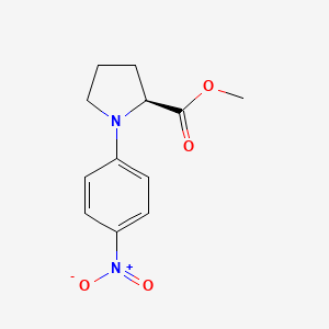 molecular formula C12H14N2O4 B1455186 Methyl (4-nitrophenyl)-L-prolinate CAS No. 122092-19-7