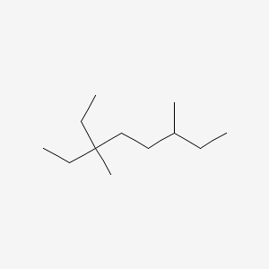 molecular formula C12H26 B14551865 3,6-Dimethyl-3-ethyl-octane CAS No. 62183-67-9