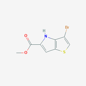 molecular formula C8H6BrNO2S B1455188 Methyl 3-bromo-4H-thieno[3,2-b]pyrrole-5-carboxylate CAS No. 1105187-36-7