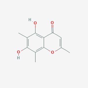 molecular formula C12H12O4 B145519 5,7-Dihydroxy-2,6,8-trimethylchromone CAS No. 41682-21-7
