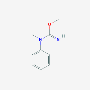 molecular formula C9H12N2O B14551921 Methyl N-methyl-N-phenylcarbamimidate CAS No. 61979-21-3