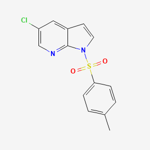 molecular formula C14H11ClN2O2S B1455198 5-Chloro-1-tosyl-1H-pyrrolo[2,3-b]pyridine CAS No. 1417422-02-6