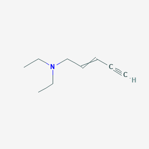 molecular formula C9H15N B14551992 N,N-diethylpent-2-en-4-yn-1-amine CAS No. 61815-15-4
