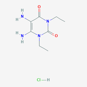 molecular formula C8H15ClN4O2 B1455201 5,6-二氨基-1,3-二乙基尿嘧啶盐酸盐 CAS No. 1785764-26-2