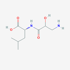 molecular formula C9H18N2O4 B14552057 N-(3-Amino-2-hydroxypropanoyl)-D-leucine CAS No. 62023-56-7