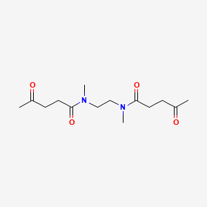 molecular formula C14H24N2O4 B14552108 N,N'-(Ethane-1,2-diyl)bis(N-methyl-4-oxopentanamide) CAS No. 61797-38-4