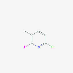 molecular formula C6H5ClIN B1455216 6-Chloro-2-iodo-3-methylpyridine CAS No. 1261473-80-6