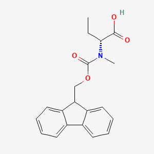 molecular formula C20H21NO4 B1455219 N-Fmoc-(R)-2-(甲基氨基)丁酸 CAS No. 1210830-60-6