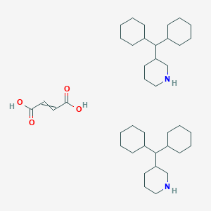 molecular formula C40H70N2O4 B14552193 But-2-enedioic acid;3-(dicyclohexylmethyl)piperidine CAS No. 61656-06-2