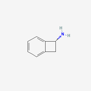molecular formula C8H9N B14552209 Bicyclo[4.2.0]octa-1,3,5-trien-7-amine, (R)- CAS No. 61899-34-1