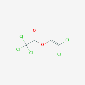 molecular formula C4HCl5O2 B14552249 2,2-Dichloroethenyl trichloroacetate CAS No. 61843-97-8