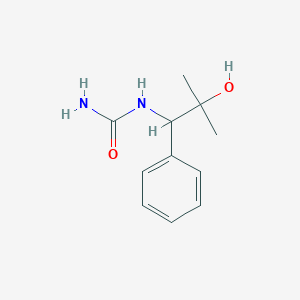 molecular formula C11H16N2O2 B14552253 N-(2-Hydroxy-2-methyl-1-phenylpropyl)urea CAS No. 62183-18-0