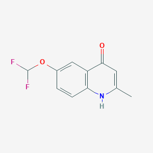 molecular formula C11H9F2NO2 B1455226 6-(Difluoromethoxy)-2-methylquinolin-4-ol CAS No. 56716-96-2