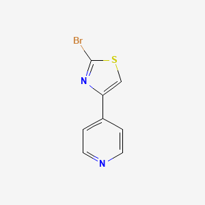 molecular formula C8H5BrN2S B1455233 2-Bromo-4-(pyridin-4-YL)thiazole CAS No. 886371-01-3