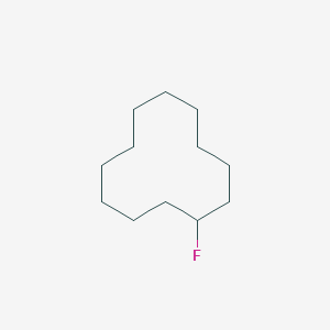 molecular formula C12H23F B14552361 Fluorocyclododecane CAS No. 61682-09-5