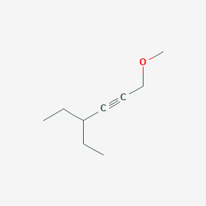 molecular formula C9H16O B14552366 4-Ethyl-1-methoxyhex-2-yne CAS No. 61786-55-8