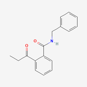 molecular formula C17H17NO2 B14552425 N-Benzyl-2-propanoylbenzamide CAS No. 61695-34-9