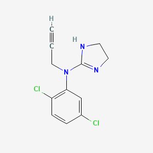 molecular formula C12H11Cl2N3 B14552504 N-(2,5-Dichlorophenyl)-N-(prop-2-yn-1-yl)-4,5-dihydro-1H-imidazol-2-amine CAS No. 61939-94-4