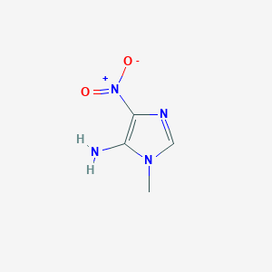 molecular formula C4H6N4O2 B145526 1-Methyl-4-nitro-1H-imidazol-5-amine CAS No. 4531-54-8