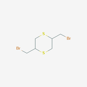 molecular formula C6H10Br2S2 B14552616 2,5-Bis(bromomethyl)-1,4-dithiane CAS No. 61704-45-8