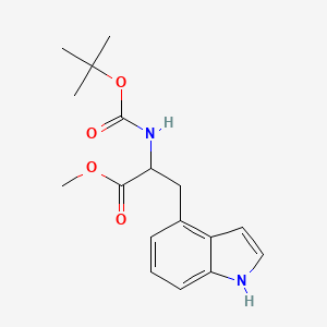 molecular formula C17H22N2O4 B1455262 Methyl 2-((tert-butoxycarbonyl)amino)-3-(1H-indol-4-yl)propanoate CAS No. 1255098-59-9