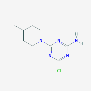4-Chloro-6-(4-methylpiperidin-1-yl)-1,3,5-triazin-2-amine