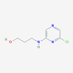 3-[(6-Chloro-2-pyrazinyl)amino]-1-propanol