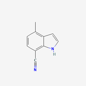 B1455272 4-methyl-1H-indole-7-carbonitrile CAS No. 1190321-28-8