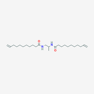 molecular formula C25H46N2O2 B14552733 N,N'-(Propane-1,2-diyl)di(undec-10-enamide) CAS No. 61796-57-4
