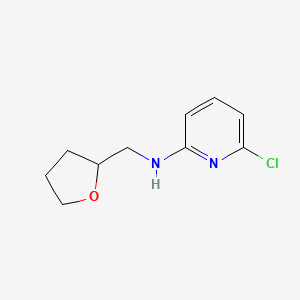 molecular formula C10H13ClN2O B1455279 6-chloro-N-(oxolan-2-ylmethyl)pyridin-2-amine CAS No. 1220035-67-5