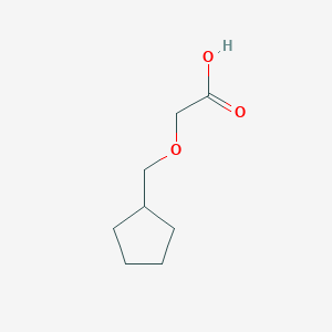 molecular formula C8H14O3 B1455280 2-(环戊基甲氧基)乙酸 CAS No. 933758-38-4