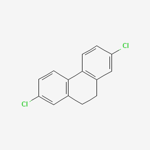 molecular formula C14H10Cl2 B14552811 Phenanthrene, 2,7-dichloro-9,10-dihydro- CAS No. 61650-87-1