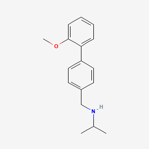 molecular formula C17H21NO B1455283 {[4-(2-Methoxyphenyl)phenyl]methyl}(propan-2-yl)amine CAS No. 1182441-22-0