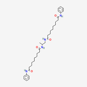 molecular formula C35H52N4O4 B14552862 N~10~,N~10'~-(Propane-1,2-diyl)bis(N~1~-phenyldecanediamide) CAS No. 61796-53-0