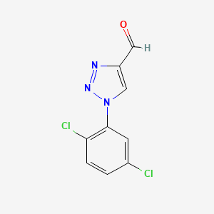 molecular formula C9H5Cl2N3O B1455287 1-(2,5-dichlorophenyl)-1H-1,2,3-triazole-4-carbaldehyde CAS No. 1325724-93-3