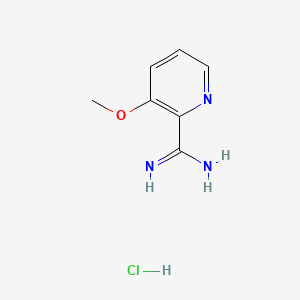 molecular formula C7H10ClN3O B1455288 3-甲氧基吡啶咪唑胺盐酸盐 CAS No. 1179362-06-1