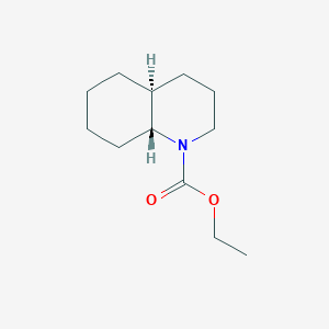 molecular formula C12H21NO2 B14552899 Ethyl (4aS,8aR)-octahydroquinoline-1(2H)-carboxylate CAS No. 62008-53-1