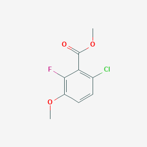 molecular formula C9H8ClFO3 B1455292 Methyl 6-chloro-2-fluoro-3-methoxybenzoate CAS No. 1379296-92-0
