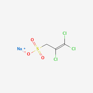 molecular formula C3H2Cl3NaO3S B1455293 2,3,3-三氯丙-2-烯-1-磺酸钠 CAS No. 65600-61-5