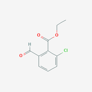 molecular formula C10H9ClO3 B1455298 Ethyl 2-chloro-6-formylbenzoate CAS No. 1049677-64-6