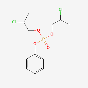 molecular formula C12H17Cl2O4P B14552982 Bis(2-chloropropyl) phenyl phosphate CAS No. 62122-01-4